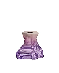Kosta Boda Rocky Baroque Lilac Candlesticks