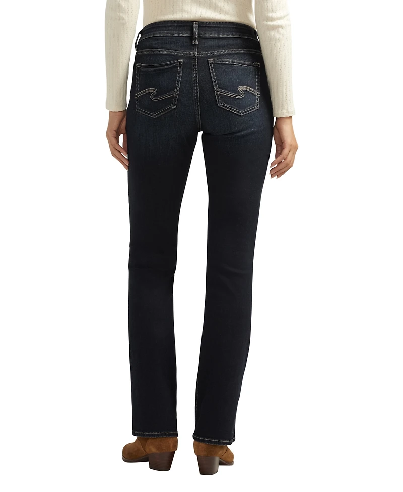 Silver Jeans Co. Women's Elyse Mid Rise Comfort Fit Slim Bootcut