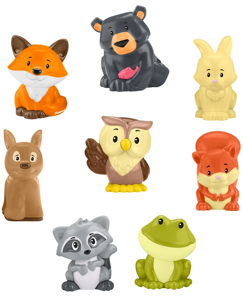 Fisher-Price Little People Forest Friends Carry Case Toddler Playset with Figures, 9 Pieces