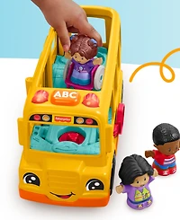 Fisher-Price Little People School Bus Musical Toddler Toy Vehicle with 2 Figures