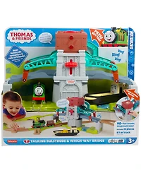 Thomas Friends Talking Bulstrode Which-Way Bridge Toy Train Set with Sounds Percy Engine