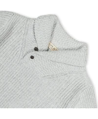 Hope & Henry Boys Organic Long Sleeve Shawl Collar Sweater