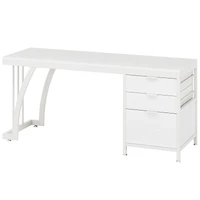 Tribesigns 59 Inch Computer Desk with 3 Drawers, Industrial Pc Desk Study Writing Table Workstation with File Storage, Home Office Desks with Large De