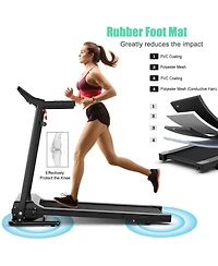 Vebreda 1.0 Hp Foldable Treadmill Electric Support Mobile Power