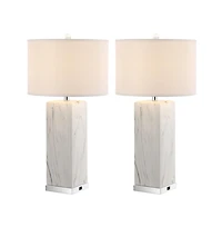 Safavieh Olympia Table Lamp Set Of 2 W/ Usb Port