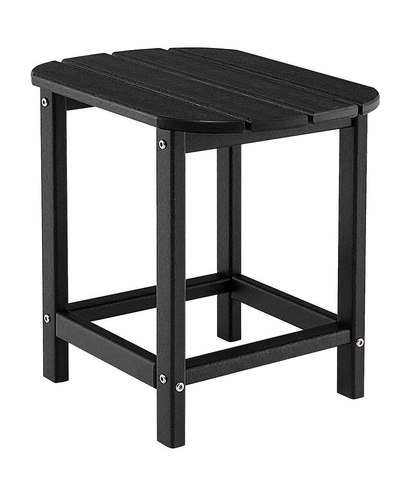 Skonyon 18 Inch Weather Resistant Side Table for Garden Yard Patio