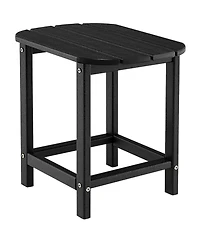 Skonyon 18 Inch Weather Resistant Side Table for Garden Yard Patio