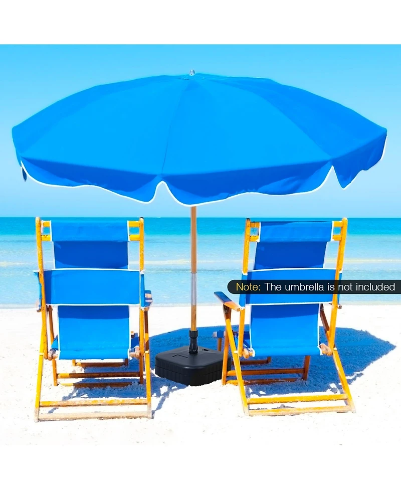 Givimo Patio Fillable Umbrella Base Fit 1.5 Inch Umbrella Poles for Yard Poolside