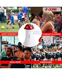 5 Core Megaphone Speaker Kids Mini Bull Horn 15W, Multi-Function w/ Recording, Siren, Volume Control