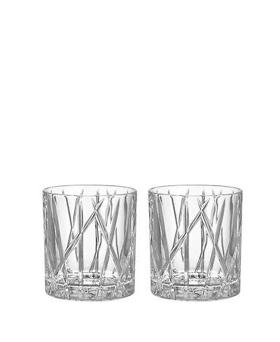 Orrefors City Old Fashioned Barware Set of 2