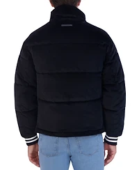 Hudson Men's Corduroy Varsity Puffer Jacket
