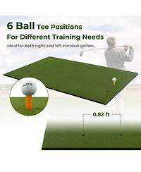 5 x 3 ft Artificial Turf Grass Practice Mat for Indoors and Outdoors-20mm