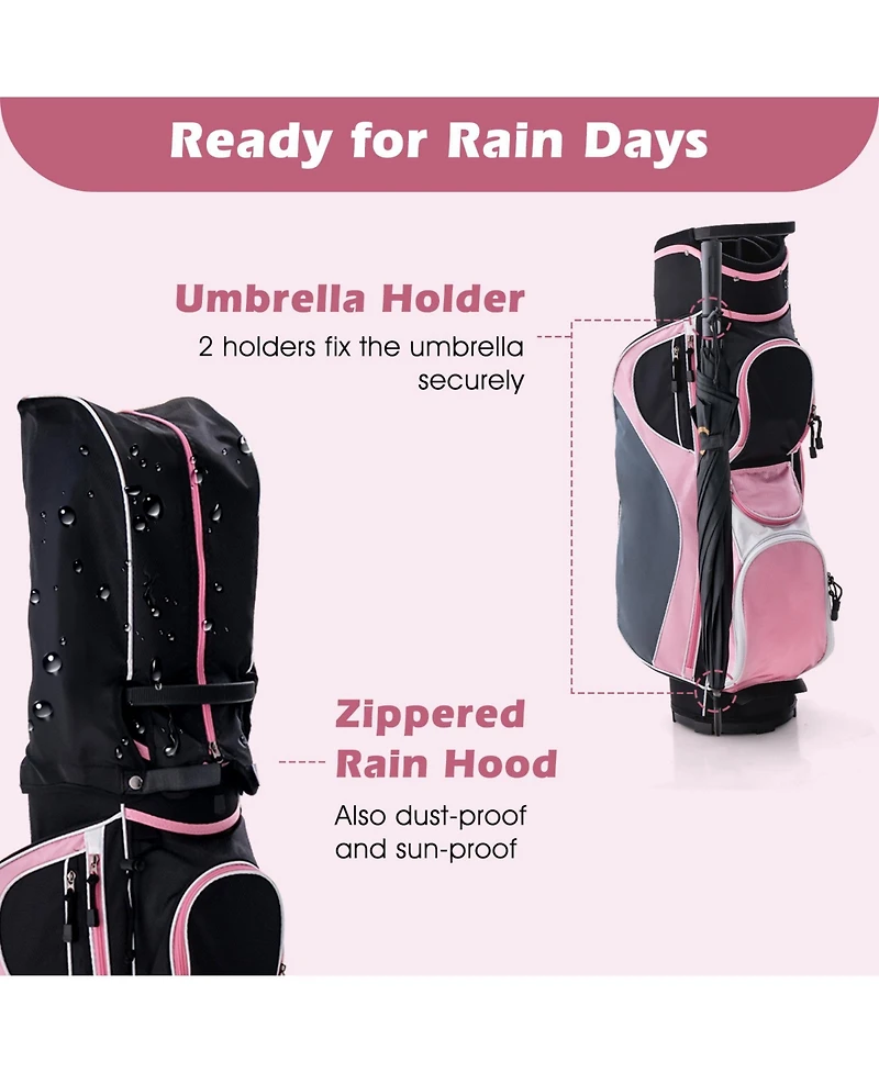 Skonyon Women's Complete Golf Club Set Right Hand with Rain Hood
