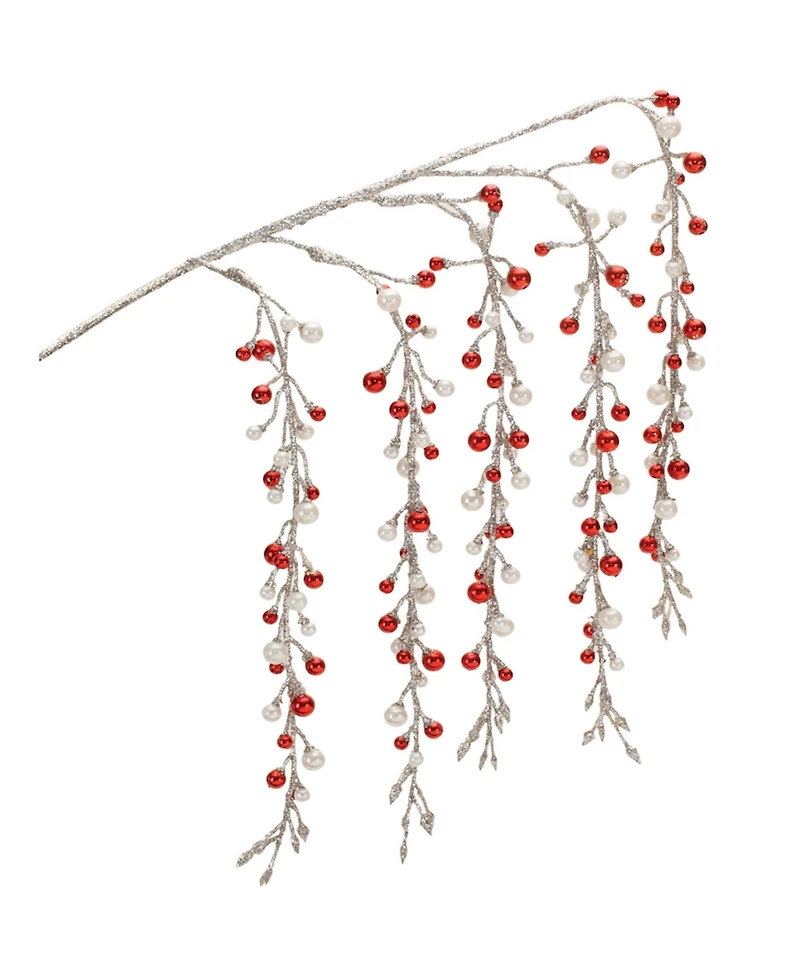 Slickblue Set of 2 Hanging Berry Branches – Perfect for Seasonal and Holiday Decor