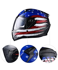 Ahr Run-f Full Face Motorcycle Helmet Dot Approved Off Road Xxl