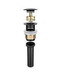 Aquaterior Pop Up Drain with Overflow Mounting Ring Kit for Countertop Sink