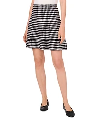 CeCe Women's Gingham A-Line Mini Skirt