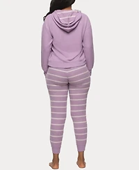 Felina Women's Jolie Pullover Hoodie and Jogger Lounge Set
