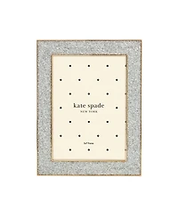 kate spade new york Sitting Pretty Silver Glitter Frame, 5"x 7"