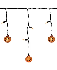 Northlight Lighted Pumpkin Curtain Icicle Lights - 5.25'