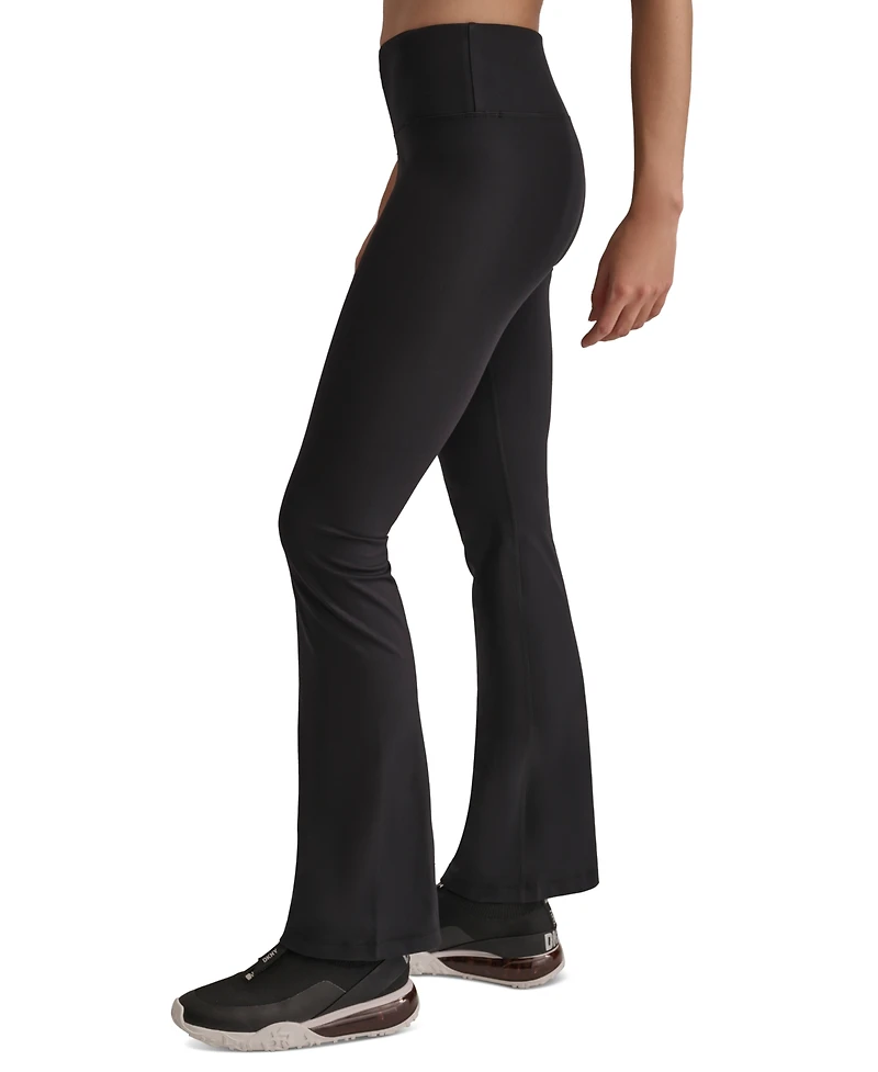 Dkny Women's Balance Compression High-Waist Flared Leggings