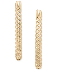 Audrey by Aurate Lattice Rectangular Hoop Earrings in Gold Vermeil, Created for Macy's