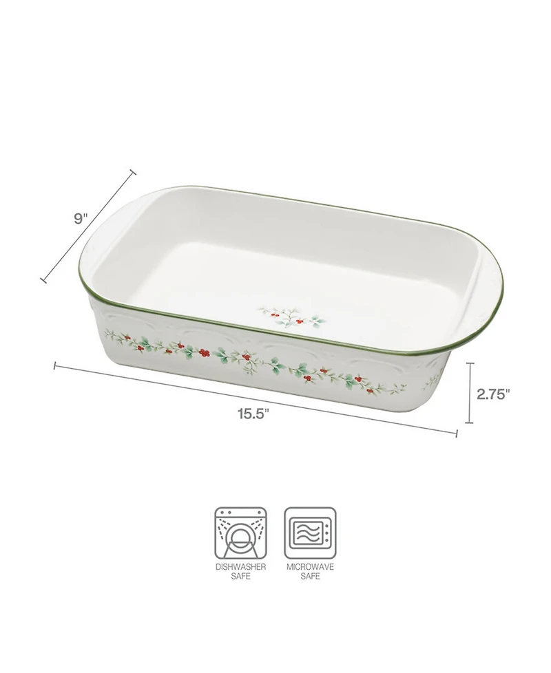Winterberry Rectangular Baker