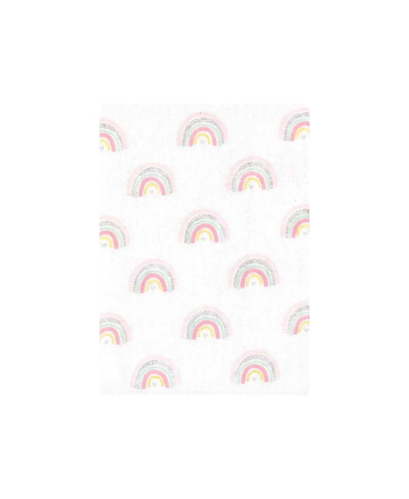 Hudson Baby Girls 12Pk Flannel Burp Cloth (Cotton Poly)