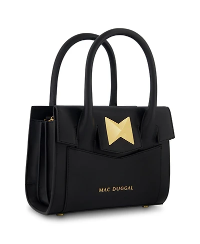 Gold Plated Hardware Small Leather Tote Bag