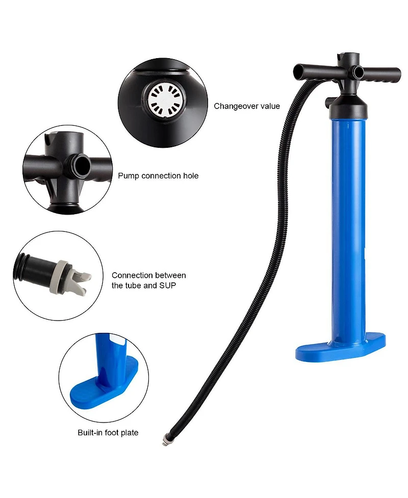 Double Action Manual inflation Sup Hand Pump with Gauge