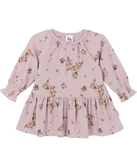 Gerber Baby Girls Long Sleeve Apples Dress