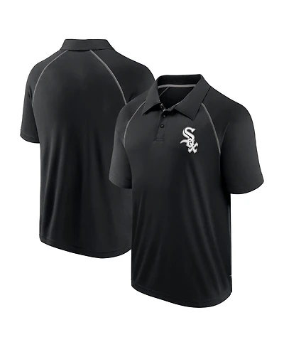 Fanatics Men's Black Chicago White Sox Strong Alone Raglan Polo