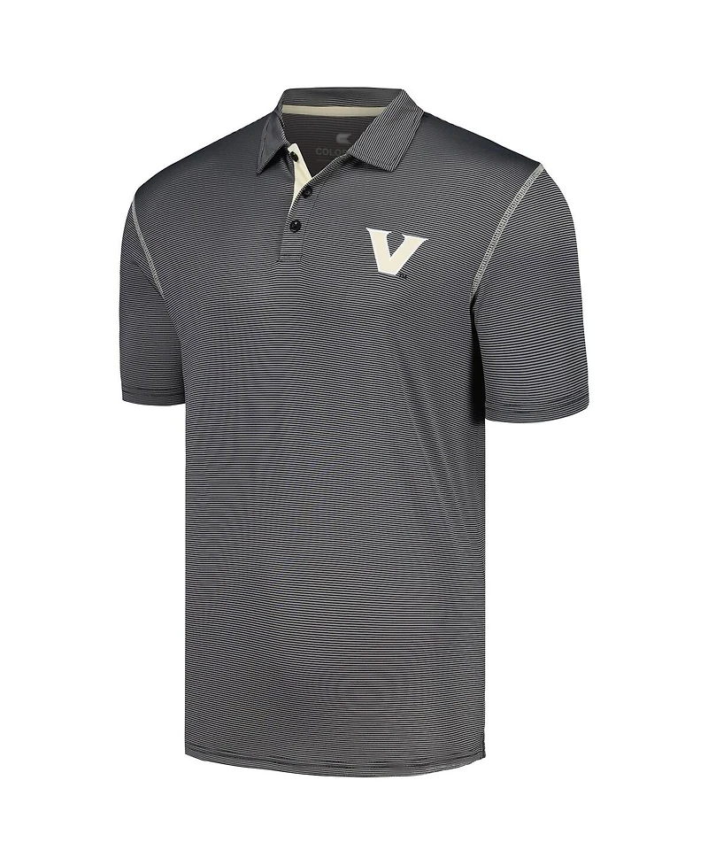 Colosseum Men's Black Vanderbilt Commodores Cameron Polo