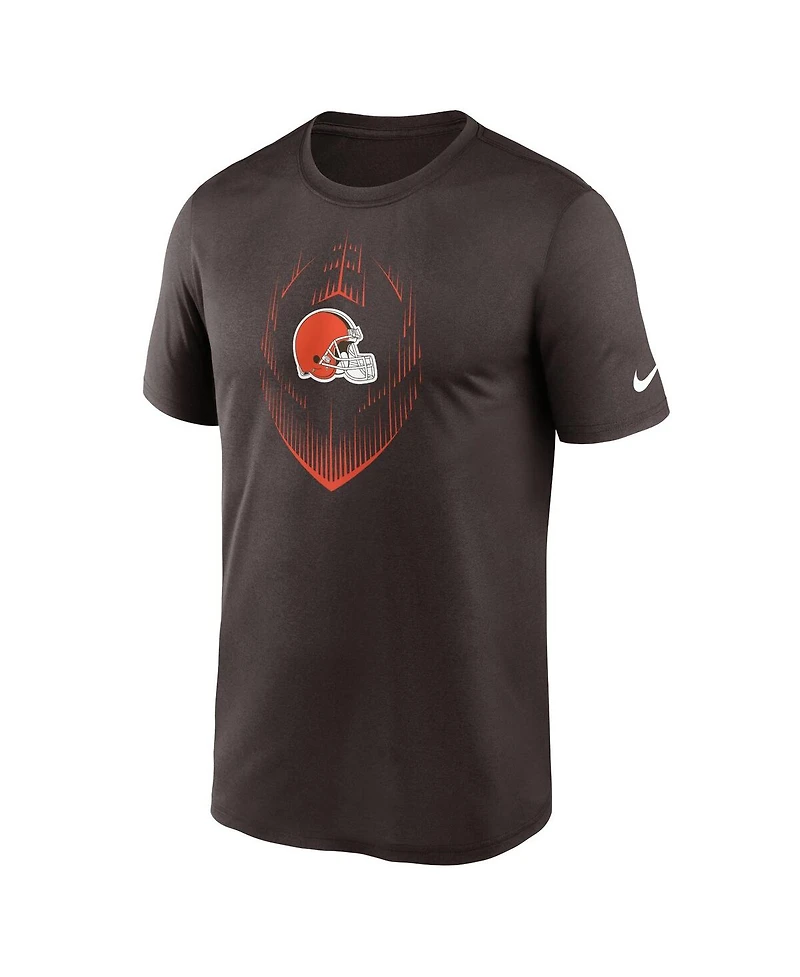 Nike Men's Brown Cleveland Browns Primetime Legend Icon Performance T-Shirt