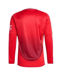 Adidas Men's Red Manchester United 2024/25 Home Long Sleeve Replica Jersey