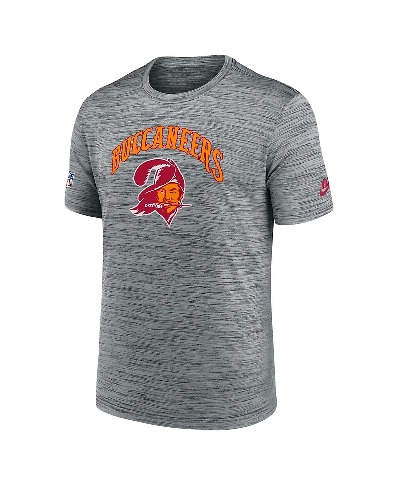Nike Men's Gray Tampa Bay Buccaneers Velocity Alternate Logo Performance T-Shirt