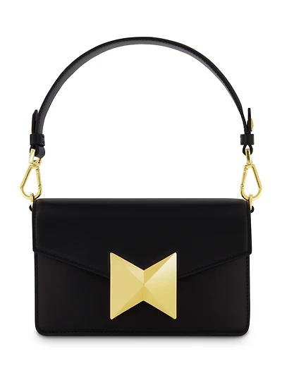 Classic Leather Gold Plated Hardware Shoulder Bag