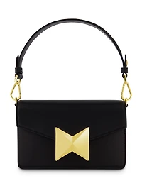 Classic Leather Gold Plated Hardware Shoulder Bag