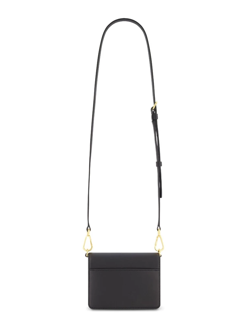 Mini Leather Gold Strap Crossbody Bag