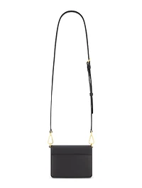 Mini Leather Gold Strap Crossbody Bag