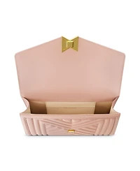 Gold Plated Hardware Quilted Napa Leather Handbag