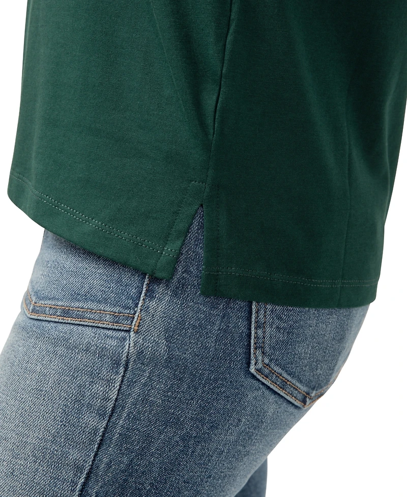 Jag Women's Drapey Luxe V-Neck Tee