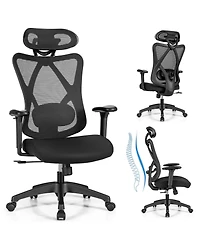 Skonyon High Back Mesh Executive Chair with Adjustable Lumbar Support
