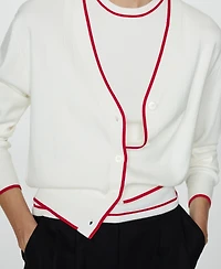 Mango Women's Contrasting Finish Cardigan