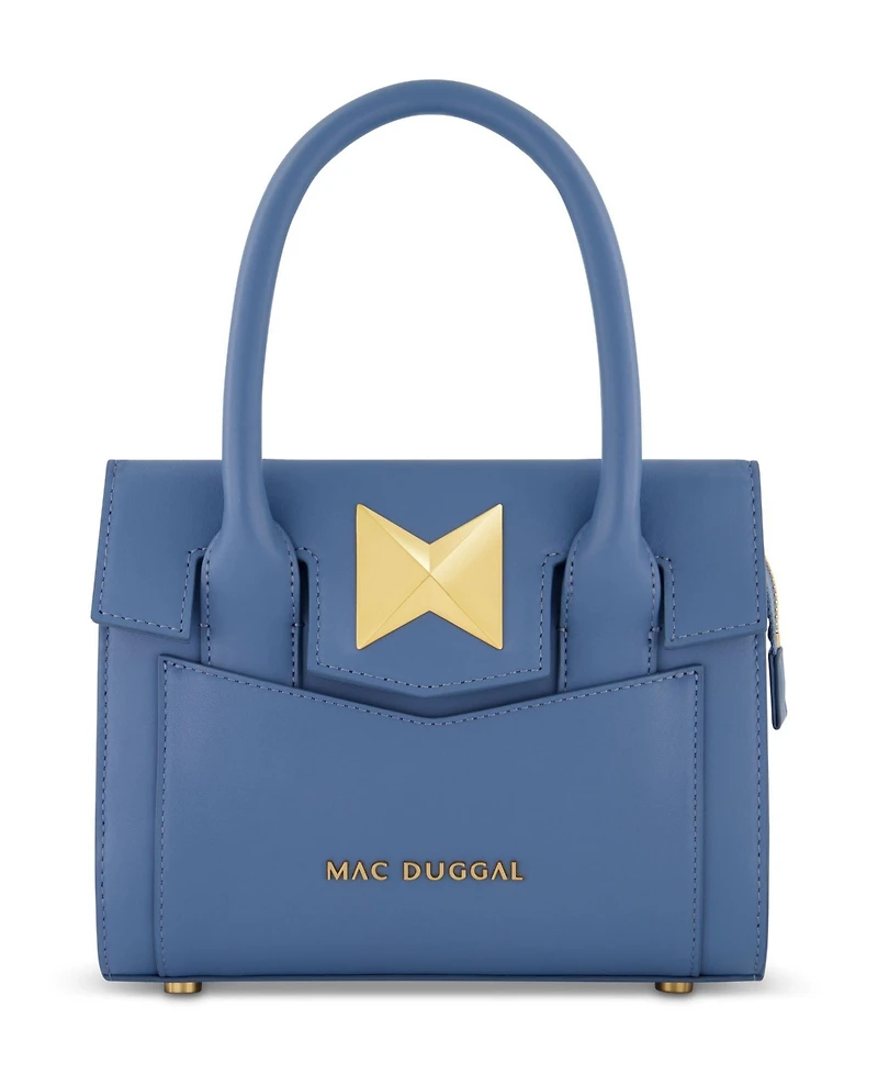 Gold Plated Hardware Small Leather Tote Bag