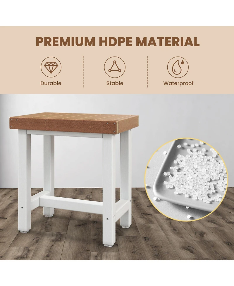 Sugift 18 x 12 Inch Waterproof Bathroom shower Stool