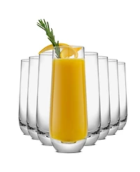 JoyJolt Milo Champagne Glasses, Set of 8