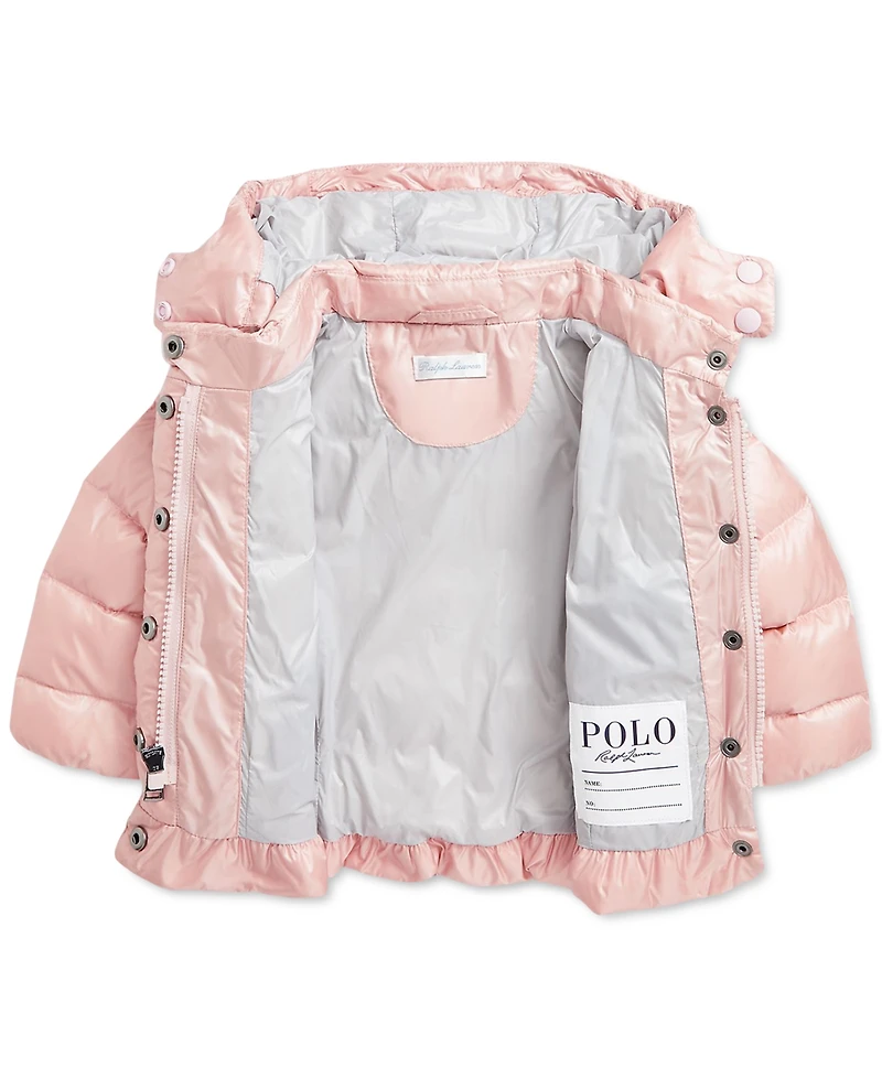 Polo Ralph Lauren Baby Metallic Peplum Bomber Coat