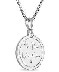 Bulova Marc Anthony Men's Orange Sapphire (1/8 ct. t.w.) & Black Diamond (1/4 ct. t.w.) North Star Pendant Necklace in Sterling Silver-Plate, 24" + 2"