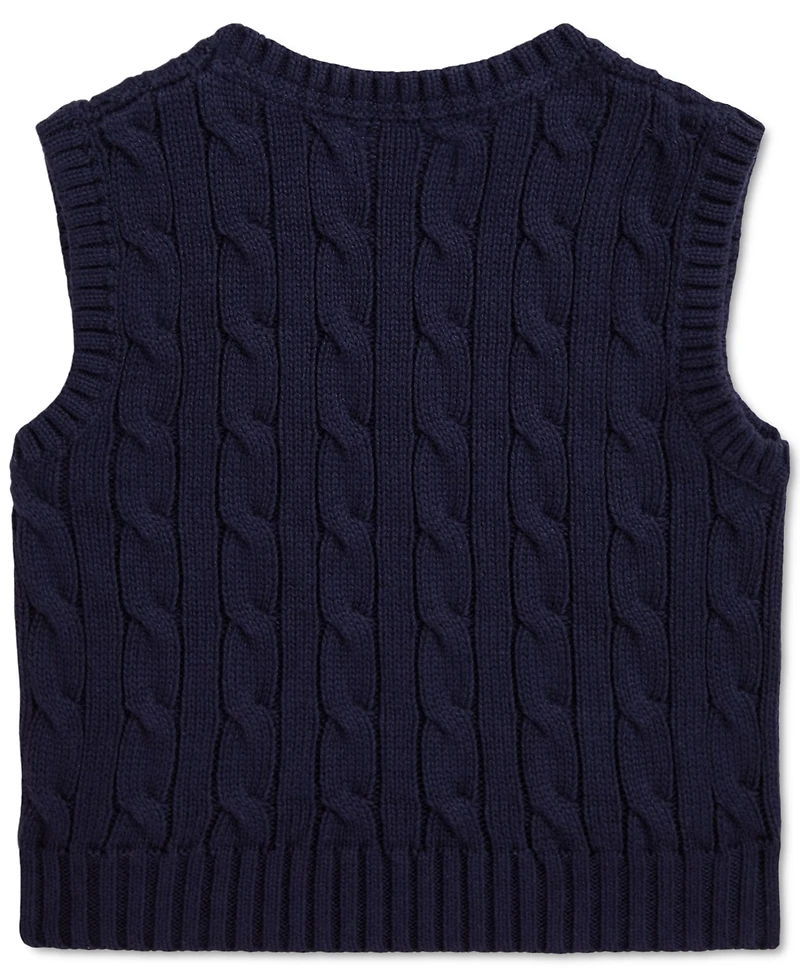 Polo Ralph Lauren Baby Cotton Cable-Knit Sweater Vest